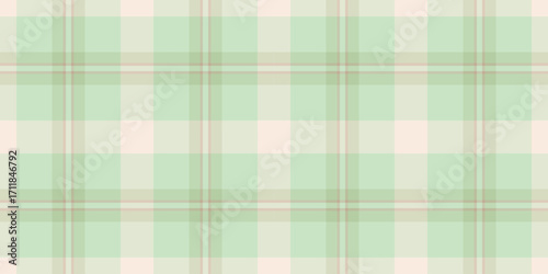 Soft plaid pattern in pastel green and neutral hues. Serene and versatile for backgrounds, textiles, or designs needing a calming, subtle touch.