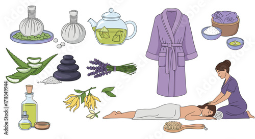 Relaxation and wellness spa items for a peaceful retreat experience.