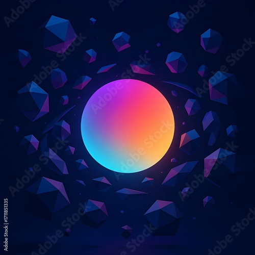 abstract background with stars