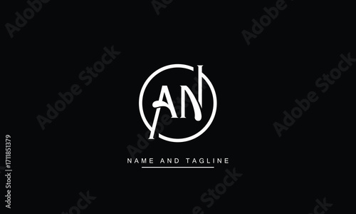 AN, NA, A, N  Abstract Letters Logo Monogram

