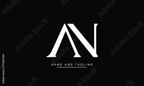 AN, NA, A, N  Abstract Letters Logo Monogram

