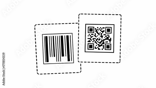 qr code on white background