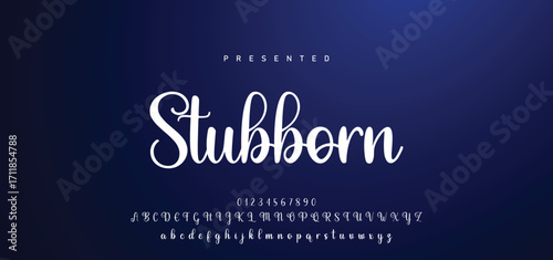 Hand drawn calligraphic vector font. Distress grunge texture. Modern script calligraphy type. ABC typography latin alphabet.