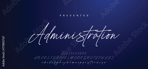 Hand drawn calligraphic vector font. Distress grunge texture. Modern script calligraphy type. ABC typography latin alphabet.