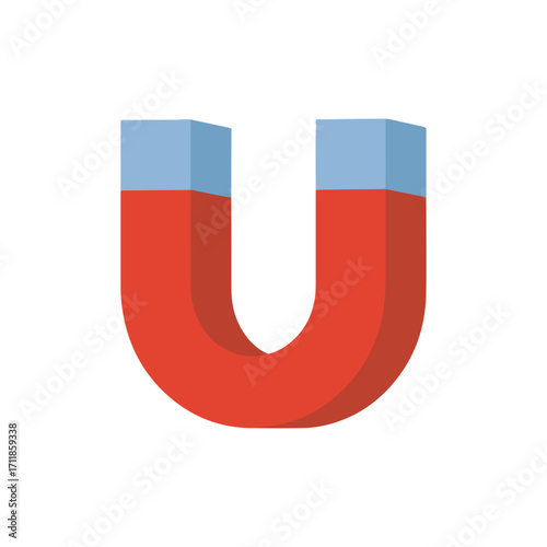 magnet emoji vector icon illustration