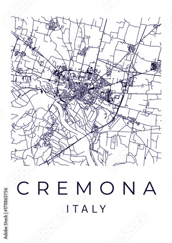 Italy Map Poster: Cremona