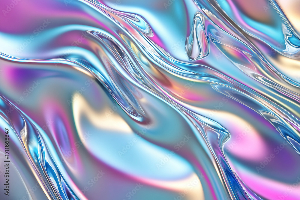 Fototapeta premium Abstract pastel blue pink gradient background with glitter made generative AI