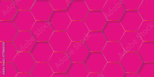 Seamless pattern with honeycomb hexagon geometric texture background. creative decorative element fabric. hexagon light creative digital concept vector surface grid .