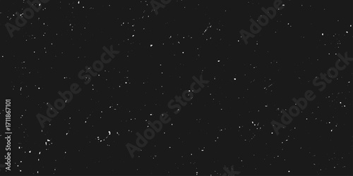 Abstract black background with stars for your design. Vector starry night sky. Collection abstract black textures with white dots.