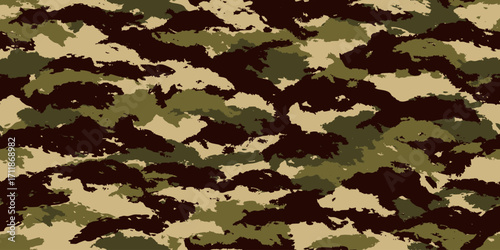 Camouflage background. Seamless pattern.Vector. 迷彩パターン テクスチャ 背景素材