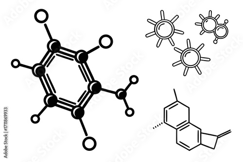 Scientific Molecular Structures and Diagrams.