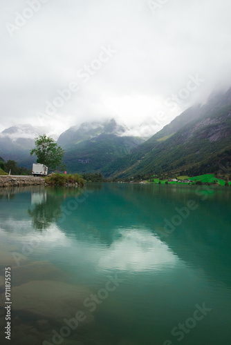 lake in the mountains