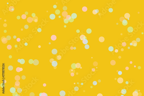 Golden beer bubbles seamless pattern background
