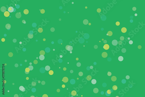 Green water bubbles abstract background