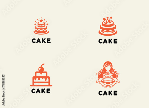 Bakery Logo, Minimal Bake Logo, Cake Shop Logo Design, Pastry Logo Vector, Baking Logo, Professional Bakery Branding, Elegant Cake Logo, Minimalist Bakery Logo, Dessert and Sweet Shop Logo