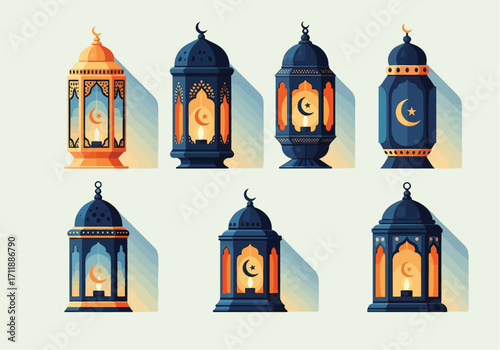 Islamic Lanterns for Ramadan Celebrations Festive Decorative Objects