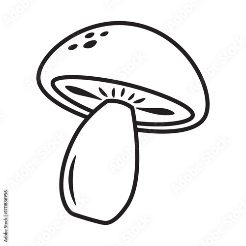 Autumn Mushroom Doodle