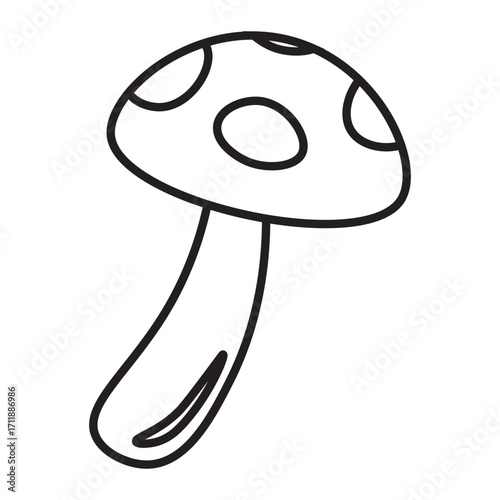Autumn Mushroom Doodle