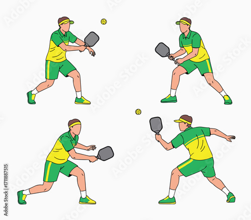 Visual Guide to Pickleball Game Action Strokes for Players