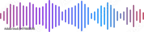 Podcast sound waves collection. Voice message for social media app. Equalizer template, voice microphone signals, sound wave. Music, podcast, broadcast, UI, audio branding design.