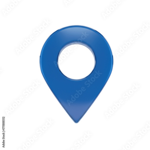 Free Download Blue_3D_Location_Pin_IconBackground_Isolated - GFXLoad