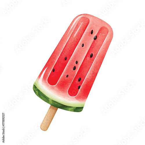 Watermelon Popsicle Summer Treat Refreshing Dessert.