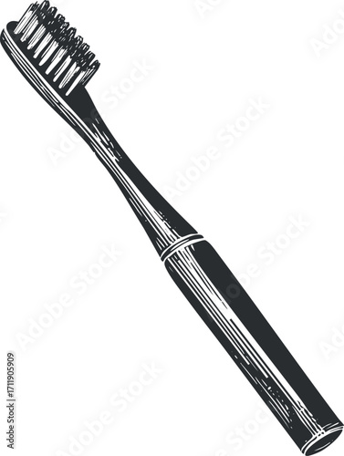 Illustration of a toothbrush designed for effective dental hygiene and oral care.