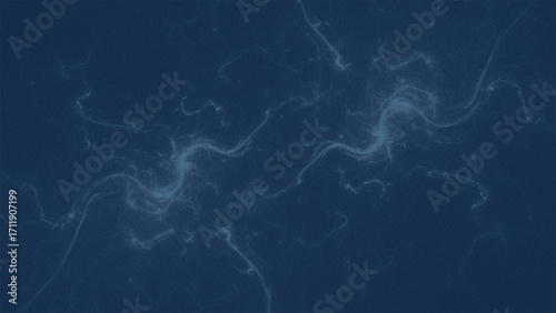 Abstract blue background with wavy lines and grainy texture for design use