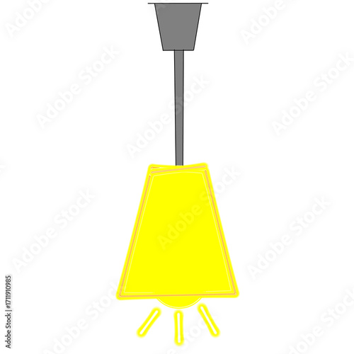 Minimalist style cartoon art hanging ceiling lamp