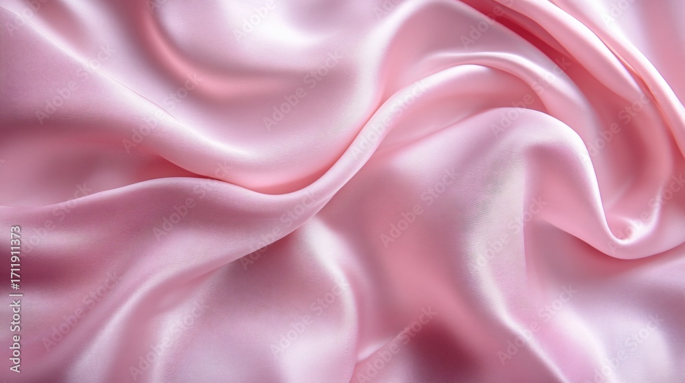Fototapeta premium Smooth elegant pink silk or satin texture can use as background
