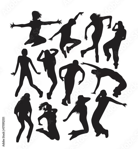 Hip Hop Dancer Silhouettes8.eps