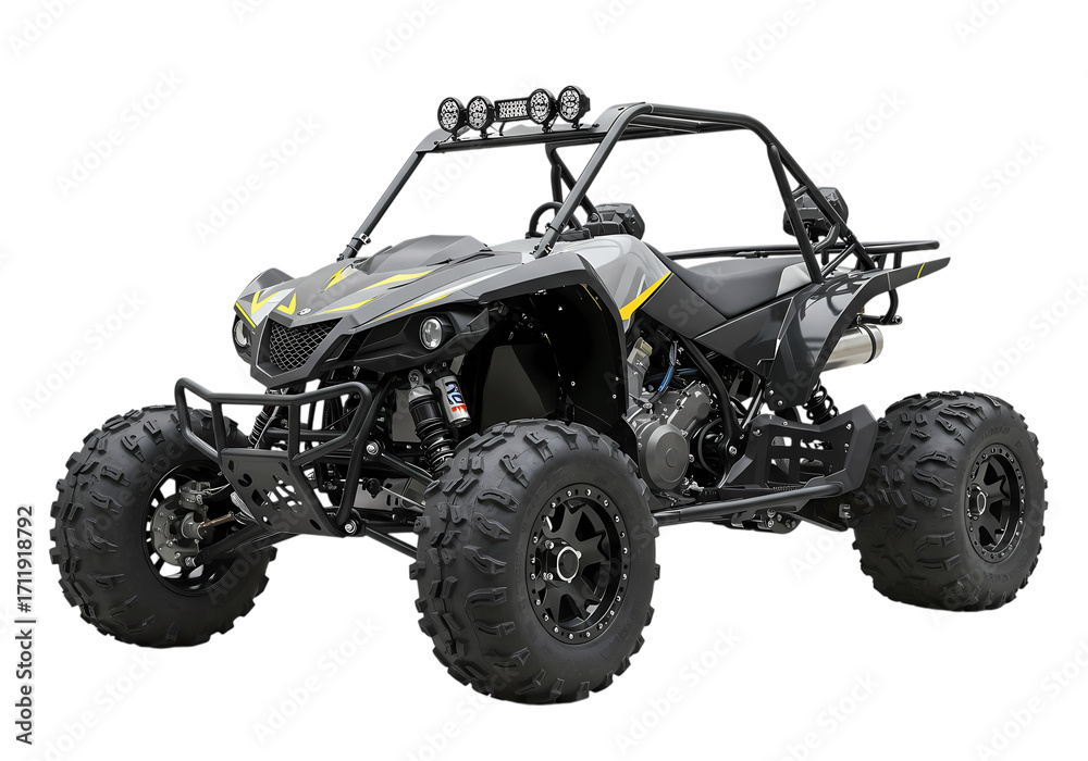Obraz premium Powerful OffRoad ATV isolated on transparent background