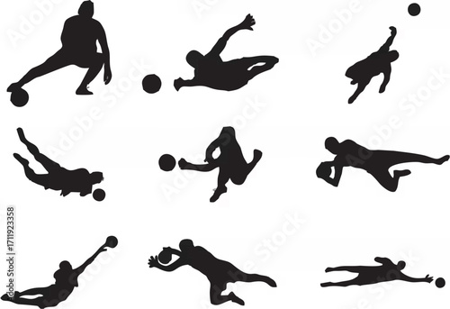 Soccer Goalkeeper Silhouette.eps