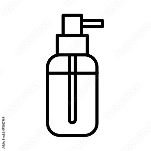 Makeup tools vector icon 100px pump bottle serum
