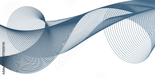 Energy abstract smooth blue frequency isolated element creative blend curve flow line technology modern white web banner vector beautiful waveform light music energy design.	