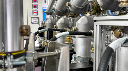 broadcast control panel with knobs, switches, and keypad