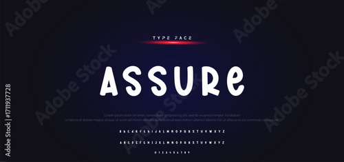 Vector of modern comical font and alphabet. Playful style font design, colorful childish alphabet, letters and numbers vector illustration