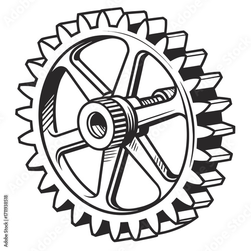 circular saw blade isolated