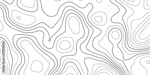Topographic map background with geographic grid for hiking and mountain sport. luxury topographic wavy pattern and geographic grid map design. paper texture Imitation of a geographical map shade.