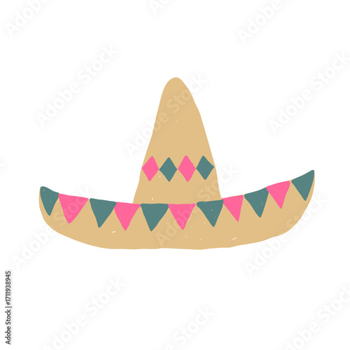 Hand-drawn Sombrero Illustration