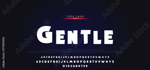 Vector of modern comical font and alphabet. Playful style font design, colorful childish alphabet, letters and numbers vector illustration