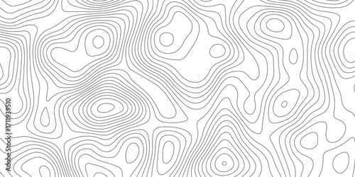 Topographic map background with geographic grid for hiking and mountain sport. luxury topographic wavy pattern and geographic grid map design. paper texture Imitation of a geographical map shade.