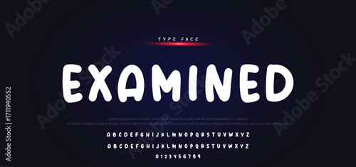 Vector of modern comical font and alphabet. Playful style font design, colorful childish alphabet, letters and numbers vector illustration