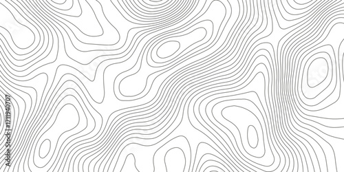 Topographic map background with geographic grid for hiking and mountain sport. luxury topographic wavy pattern and geographic grid map design. paper texture Imitation of a geographical map shade.