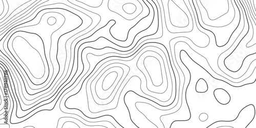 Topographic map background with geographic grid for hiking and mountain sport. luxury topographic wavy pattern and geographic grid map design. paper texture Imitation of a geographical map shade.