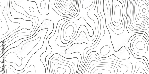 Topographic map background with geographic grid for hiking and mountain sport. luxury topographic wavy pattern and geographic grid map design. paper texture Imitation of a geographical map shades.