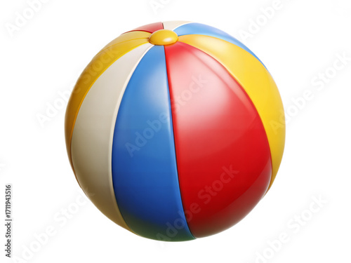 Classic colorful inflatable beach ball for summer fun outdoor play recreation
