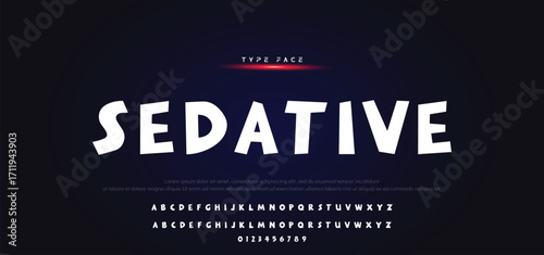 Vector of modern comical font and alphabet. Playful style font design, colorful childish alphabet, letters and numbers vector illustration