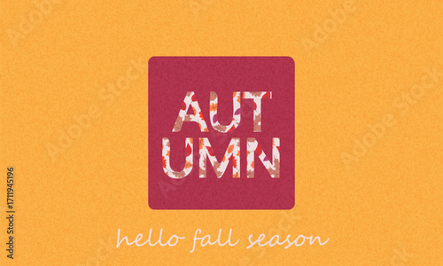 Trendy autumn poster, banner and card with colorful castings. Abstract autumn background, template for advertising, sales, websites, social networks and printing.