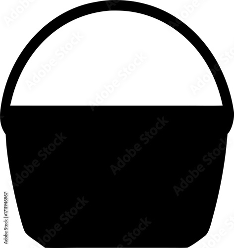 Picnic Basket Silhouette Vector Illustration | Outdoor Food Picnic Design